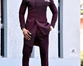 Afrikanischer MännerAnzug Set, afrikanischer Anzug, afrikanischer Hochzeitsanzug, Ankara Jacke, afrikanischer MännerOutfit, afrikanischer Blazer, afrikanische Kleidung 4 Männer