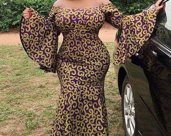 Ankara maxi dress African prom dress African print dress African fashion African wedding dress African clothing for women Ankara prom dress