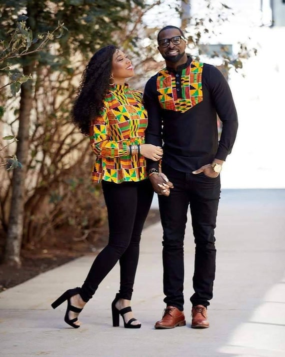 African Ankara Couple Matching Outfits, Ankara Anniversary Outfits