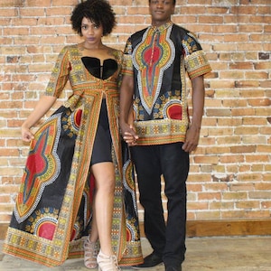 African couple matching piece Ankara matching set for couple African couple wedding outfit African couple attire Anniversary outfit 4 couple