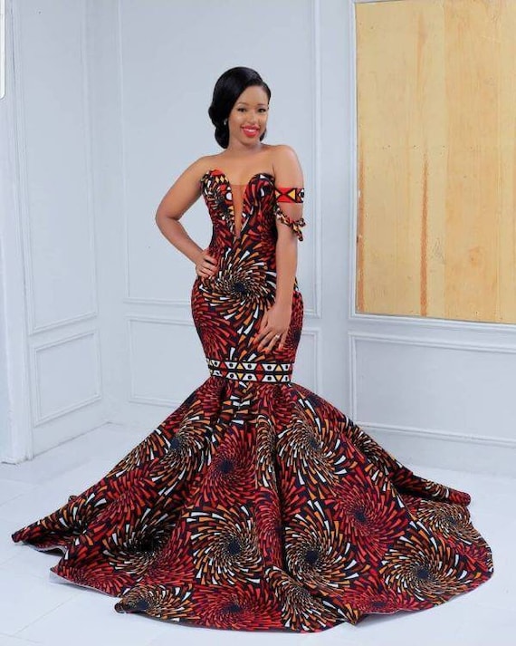 African Print Dress Ankara Dress Maxi Dress African Clothing for Women  African Prom Dress Ankara Mermaid Dress African Wedding Dress - Etsy