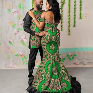 Couple African matching set Ankara matching set 4 couples African Wedding Anniversary Outfit Couple Ankara set Ankara two piece 4 couples