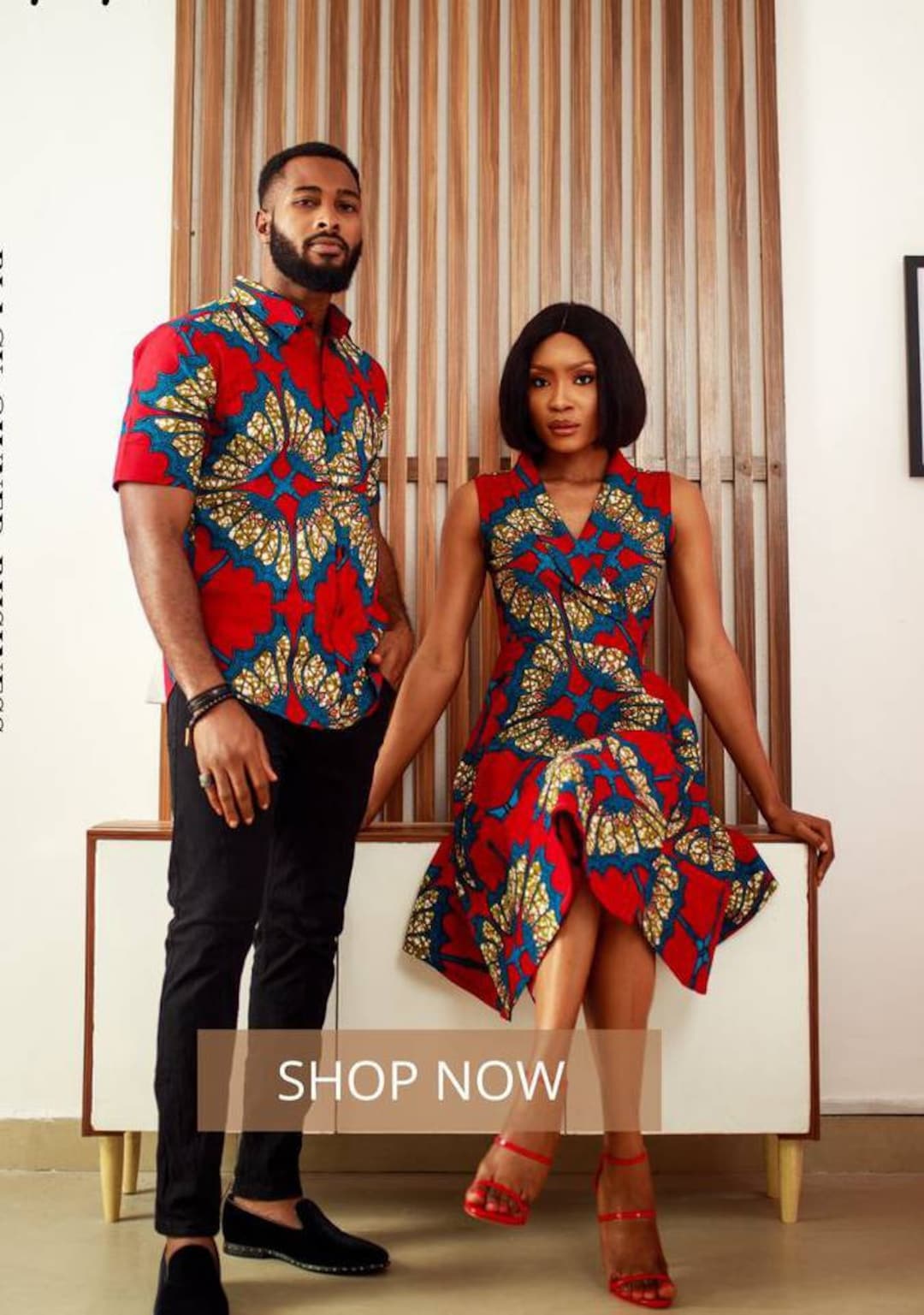 African Couple Outfits Women Sleeveless Slime Dresses and Dashiki Men Shirt  and Pant Set 2 S : : Clothing, Shoes & Accessories