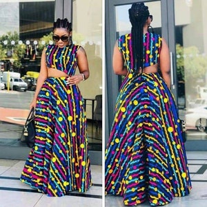 African maxi dress ankara dress Ankara cloth African wax Ankara design African dress for women African fashion Ankara gathered maxi dress