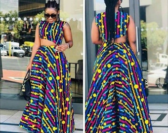 African maxi dress ankara dress Ankara cloth African wax Ankara design African dress for women African fashion Ankara gathered maxi dress