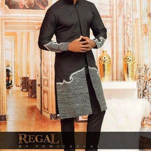 Senator Men&#39;s clothing, African occasion outfit Dashiki African men&#39;s clothing, Bespoke men&#39;s dashiki African attire African wedding outfit