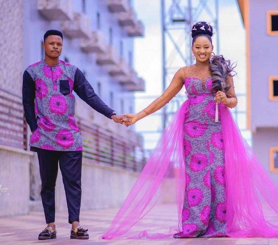 African Ankara Couple Matching Outfits, Ankara Anniversary Outfits, Ankara  Two Pieces, Ankara Prom Outfit, Ankara Women Attire -  Australia