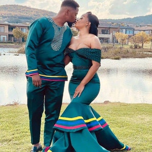 African Couple matching set Ankara matching set for couples African Wedding Anniversary Outfit 4 Couples African print couple Ankara couples