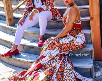 African couple matching set Ankara couple set Couple 2 piece set African print couples African wedding outfit Men dashiki suit Ankara dress