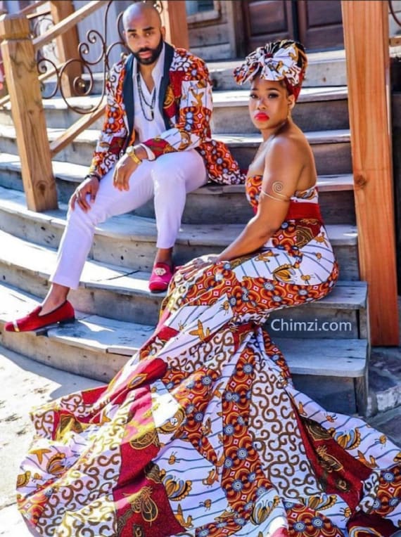 Matching dashiki couple top