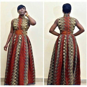African print dress Ankara dress Ankara cloth African wax Ankara design African dress for women African fashion Ankara gathered maxi dress
