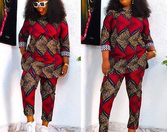 ankara trouser for ladies
