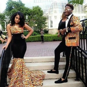African couple matching set Anniversary outfit African wedding outfit African two piece 4 couples Ankara matching set 4 couple Africa attire
