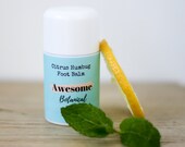 Foot Balm 30ml e Citrus Humbug Lemon Peppermint Solid Lotion Bar Moisturiser Dry Skin Cracked Feet Gifts Awesome Botanical