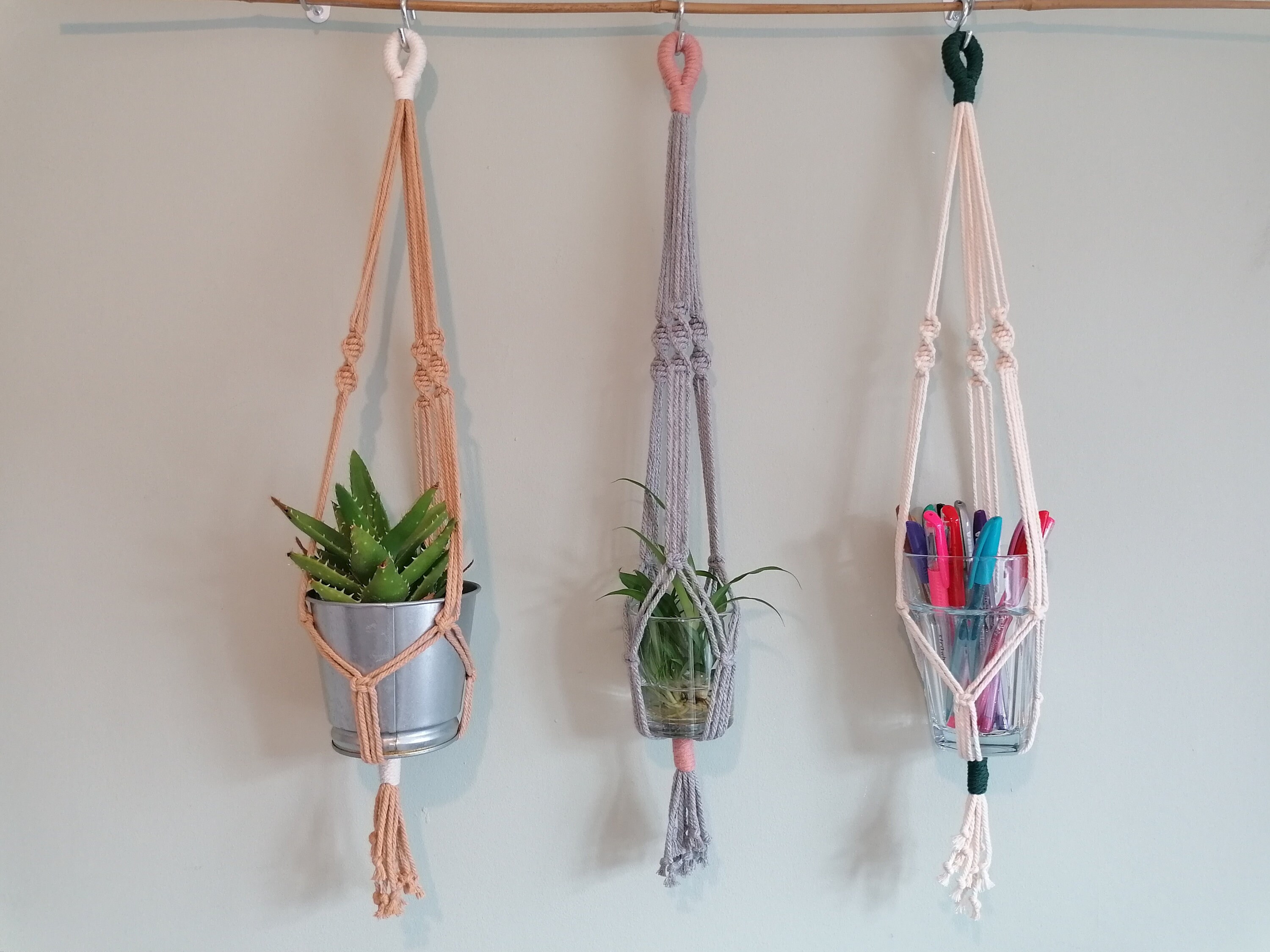 DIY Macrame Plant Hanger Kit Make Your Own Gardener Lovers Gift  Personalised Colours 