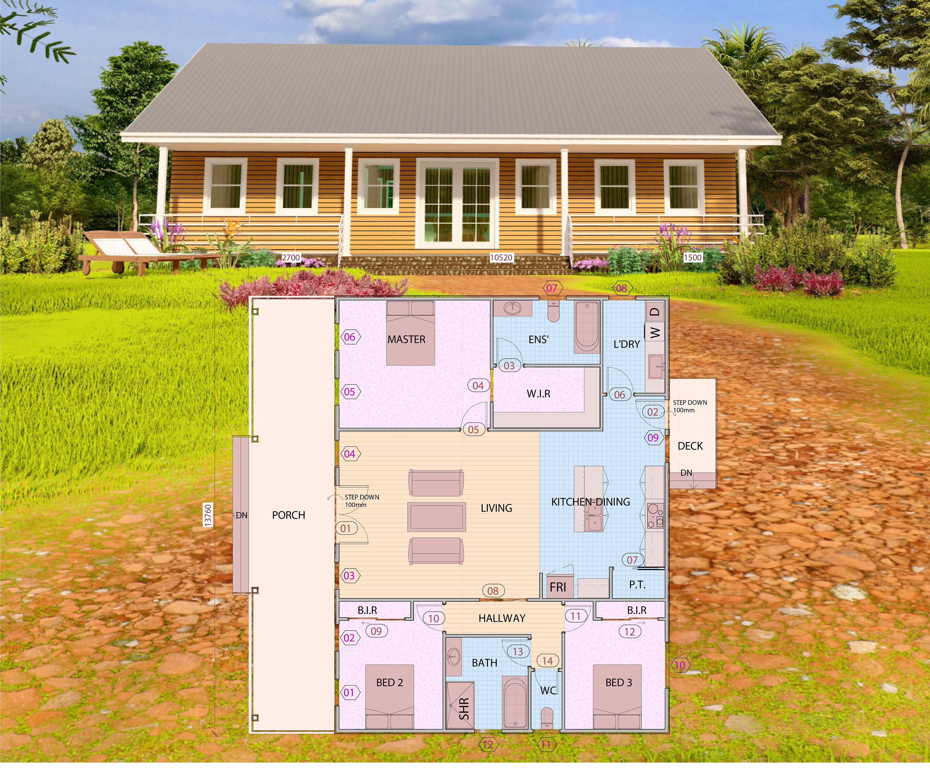 HOUSE PLAN 201023/single story house/ 3 bedrooms/ 2 bathrooms/ pdf floor plan/ instant download/ CUSTOM plans/ service
