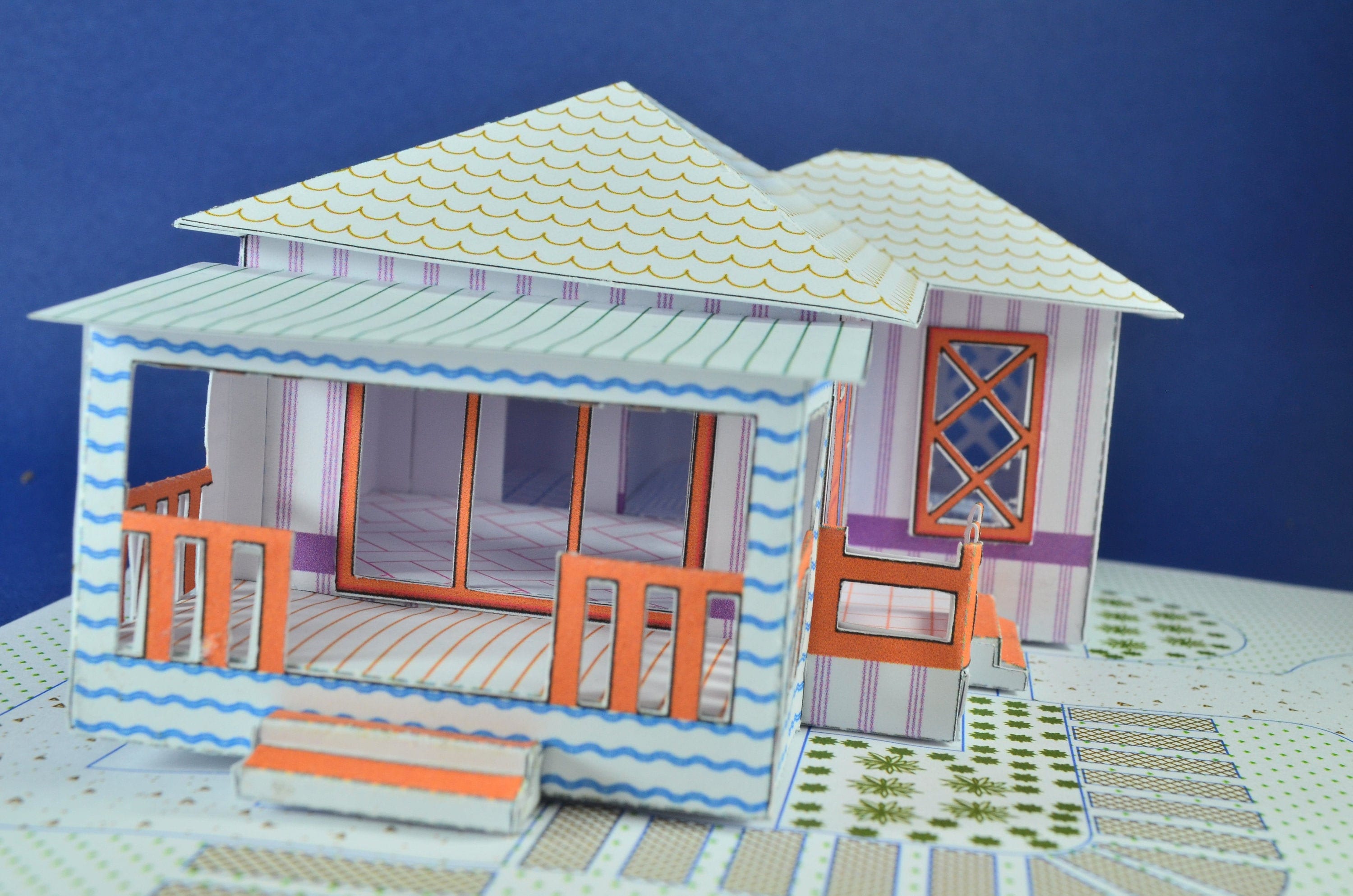 template-creator-20501-single-house-3d-paper-house-doll-etsy