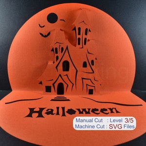 MODELLO pop-up carte HALLOWEEN 70108 / SVG / modello Cricut / carta pop-up 3D / carta di Halloween / regalo di Halloween