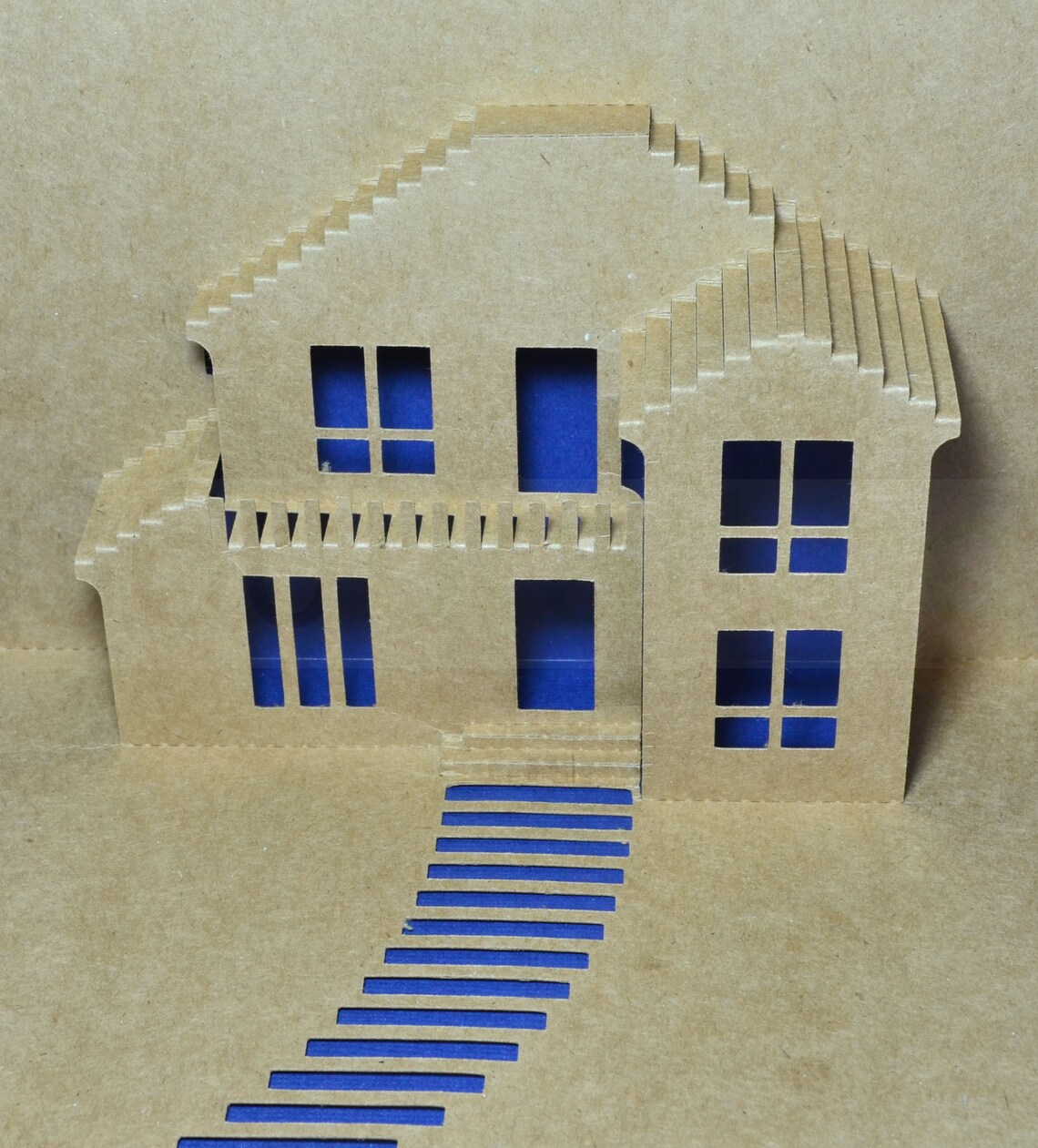 Template Pop up House Cards 70104 / SVG / Cricut Template / 3D - Etsy