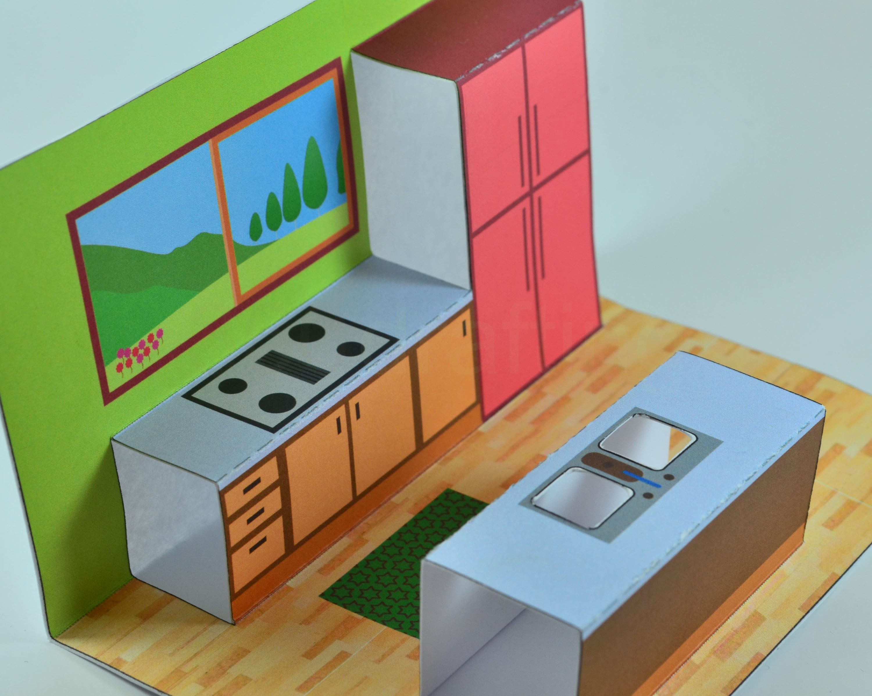 TEMPLATE Dollhouse 20703/ Printable / Furniture House / 3D - Etsy