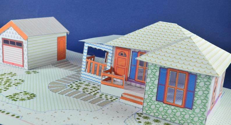 Template CREATOR 20501 Single House / 3D paper house ...