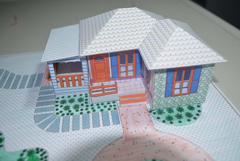 Template CREATOR 20501 Single House / 3D paper house ...