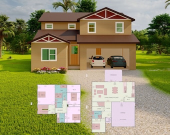 Double Story House Etsy