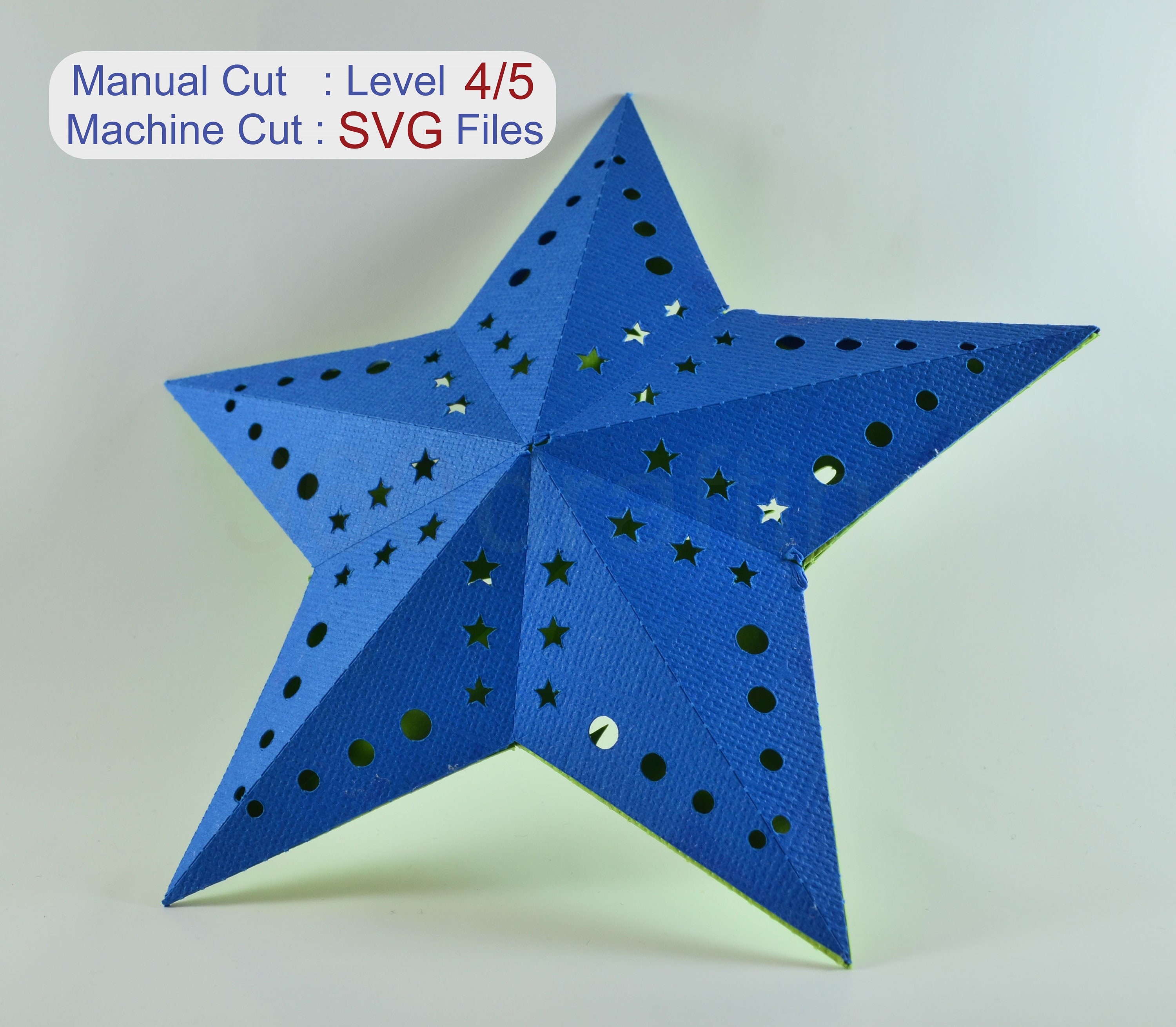 Paper Star Lantern Template