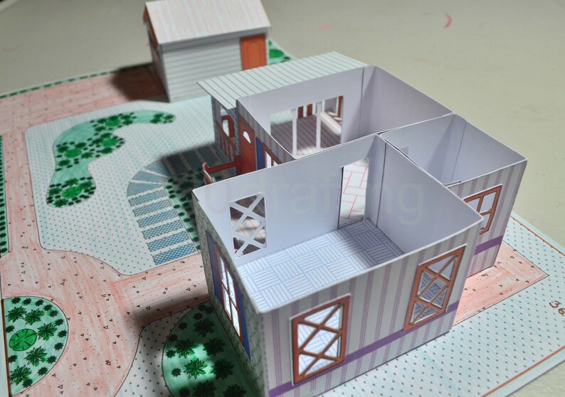 Template CREATOR 20501 Single House / 3D paper house ...