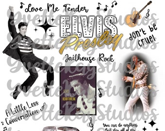 Elvis Images Digital Download PNG JPG