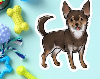 cute Chihuahua waterproof vinyl sticker