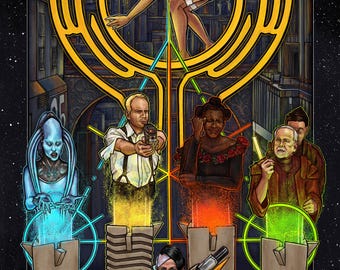 Alternate movie poster art print- The Fifth Element