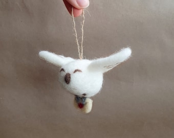 Handmade Wool Owl Sculpture - Realistic Needle-Felted Bird Ornament, Unique Gift for All Occasions - Christmas, Birthday, Home Decor