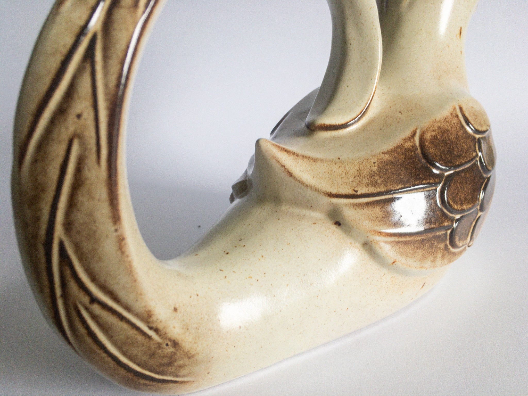 VINTAGE BIRD VASE Vintage German Pottery Gerz Vase Candle Etsy
