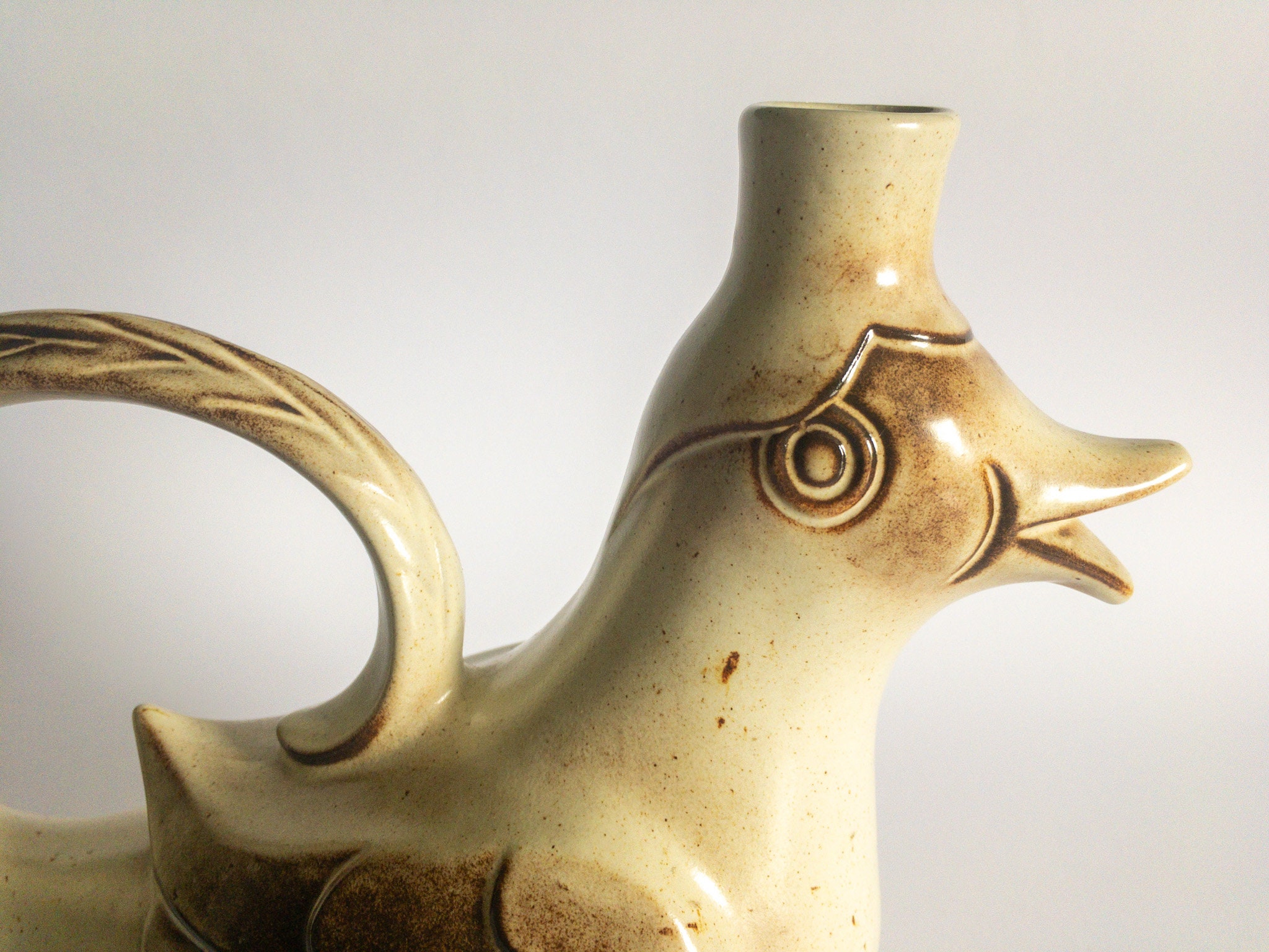 VINTAGE BIRD VASE Vintage German Pottery Gerz Vase Candle Etsy