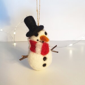 ADORNO DE NAVIDAD, Regalo de Navidad, Adorno de muñeco de nieve, Hecho a mano