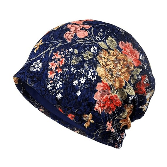 Chemo Headwear Beanie Hat Super Soft Cotton Headwear Floral - Etsy