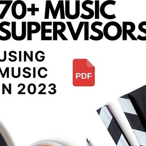 Kontaktlista för musikhandledare: 70+ resurser för synkroniseringslicenser (PDF-guide)