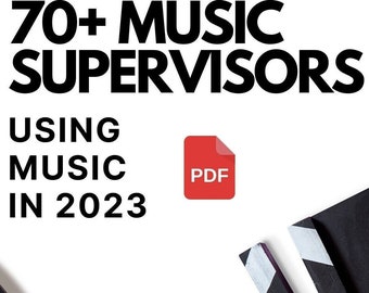 70+ Sync Contacts Music Supervisors Cheatsheet Resource List PDF Guide Sync Licensing TV and Film Music Music Business Industry Tips Synch