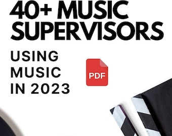 40+ Sync Contacts Music Supervisors List PDF Cheatsheet Resource Synch Music Supervisors Musicians Singer Songwriter Guitarist Production