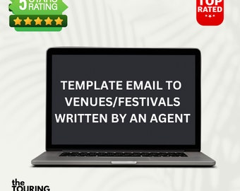 Template Email for Bands to Venues Festivals Talent Buyer Gig Concert Guide Booking Agent Music Business Tip Sheet Musicians Agent Advice