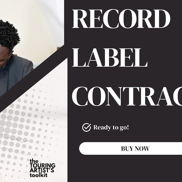 Record Label Contract Recording Music Business Templates Example Music Industry Download Template Songwriter Guitarist Musician Singer