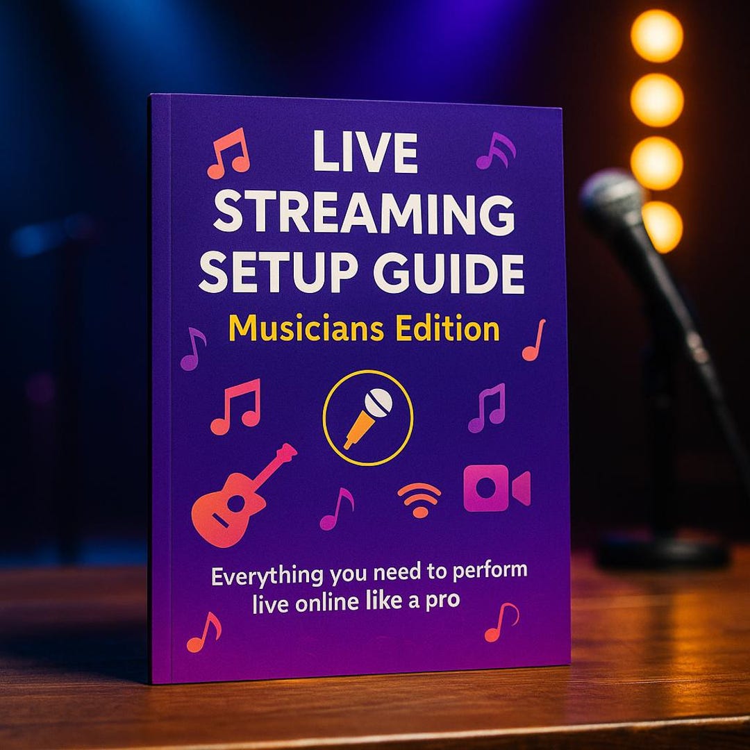 Live Streaming Setup Guide for Musicians: Digital PDF Download - Etsy