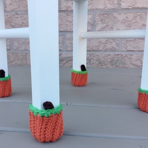 PDF pattern, Crochet Pumpkin chair socks pattern,  Halloween Fall home Decor