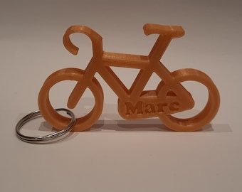 Gepersonaliseerde fiets-sleutelhanger