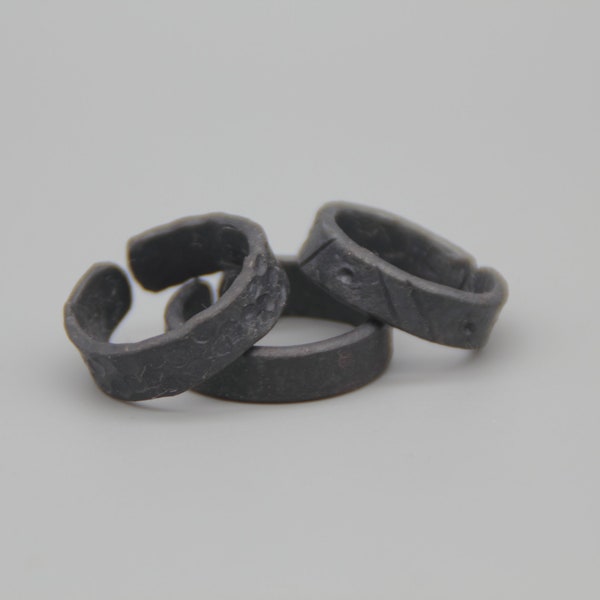 Iron/Steel Flat Band Ring