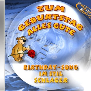 Canción de cumpleaños de Schlager para descargar como mp3 - "Feliz cumpleaños". Canción de cumpleaños atmosférica para celebrantes mayores de 16 años.