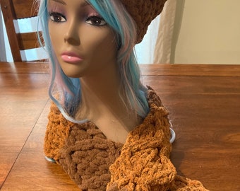 Handmade Knitted Hat and Scarf Sets