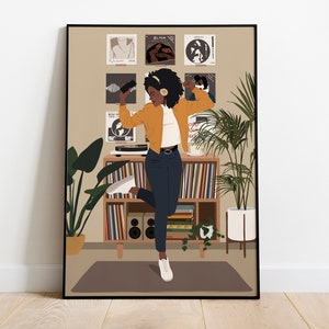 Black Woman Art, Black Art, Black Girl Art, Black Woman Wall Art, Black Wall Art, Black Art Digital Download, Black Woman Art Print.