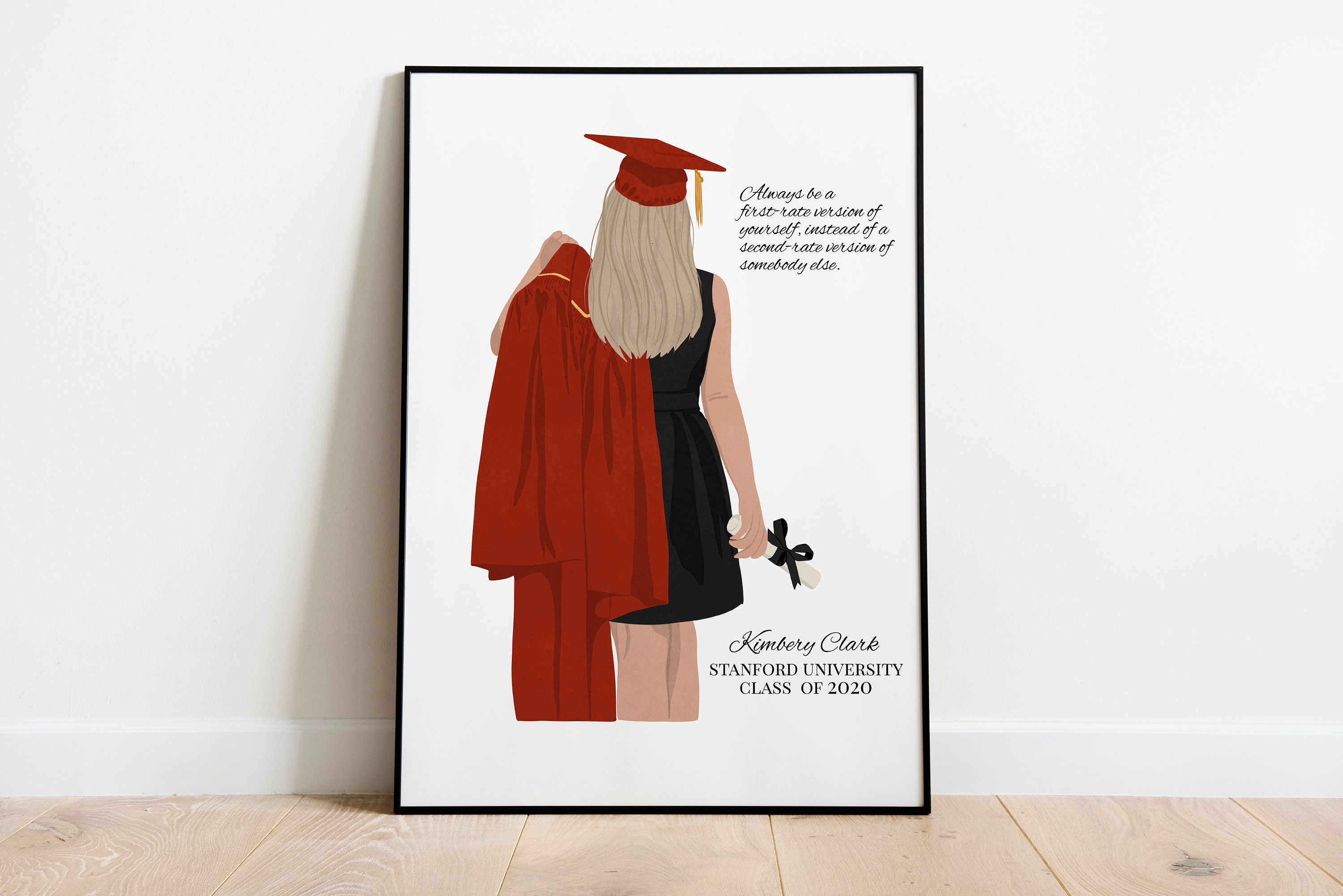 Graduation print Graduation gift for her Personalized | Etsy